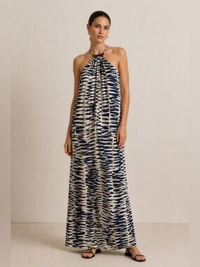 Trina Turk Nikka Halter Maxi Dress Sz 8